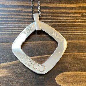 Authentic Tiffany & Co. silver 1837 18" necklace